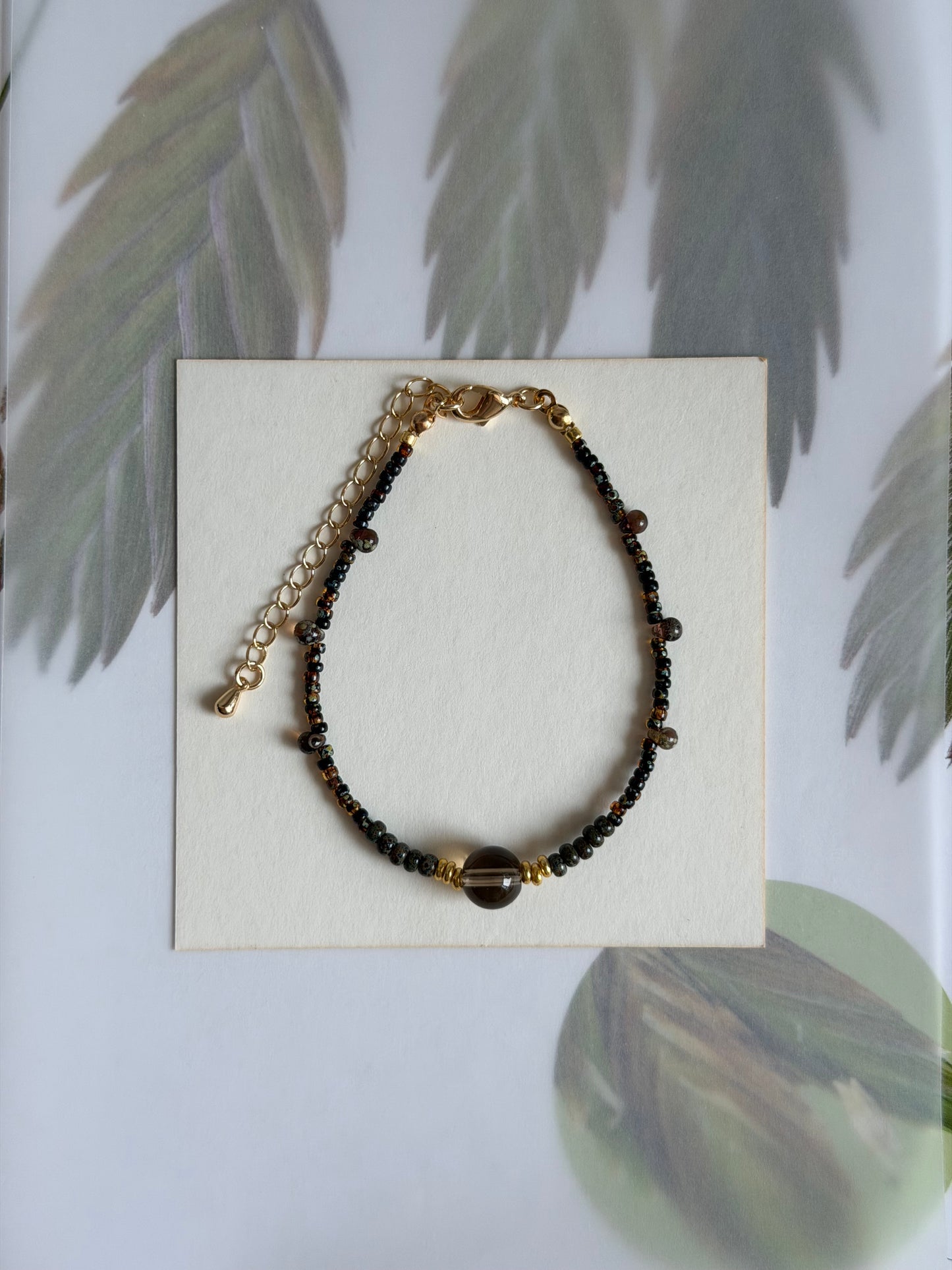 Smoky Crystal Bracelet