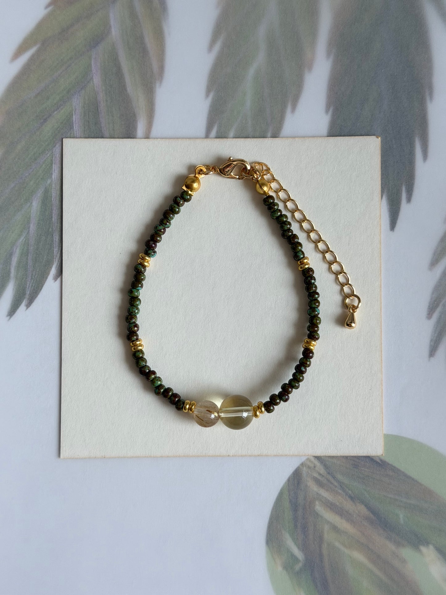 Smoky Crystal Bracelet