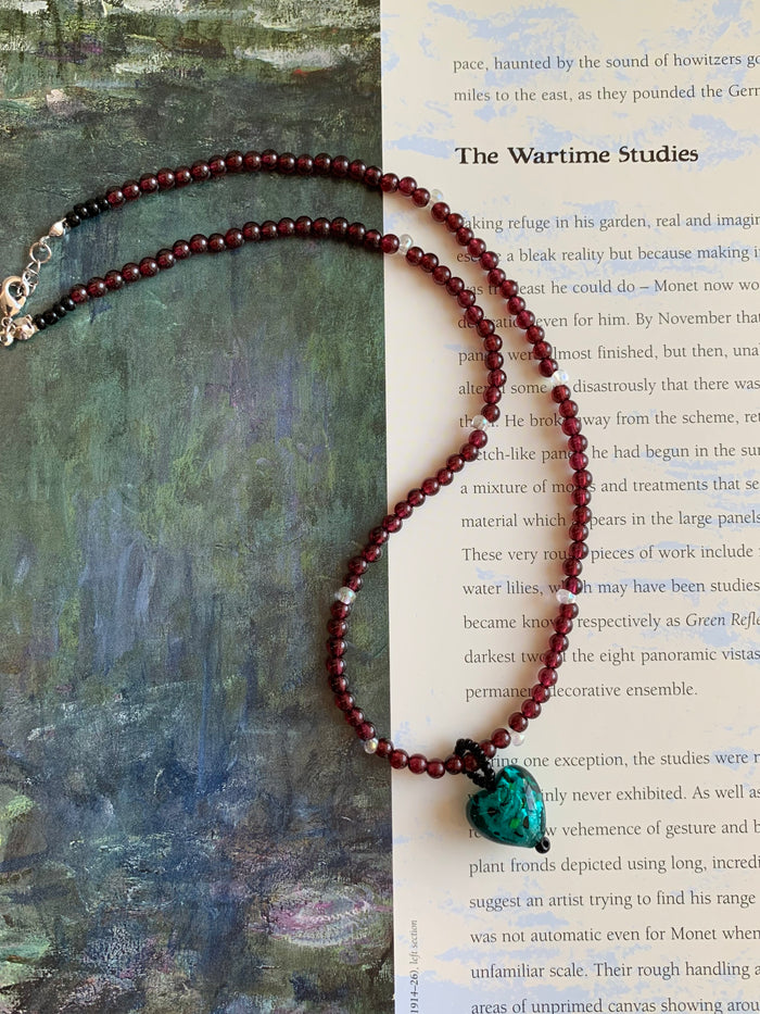 Verdigris Heart Necklace