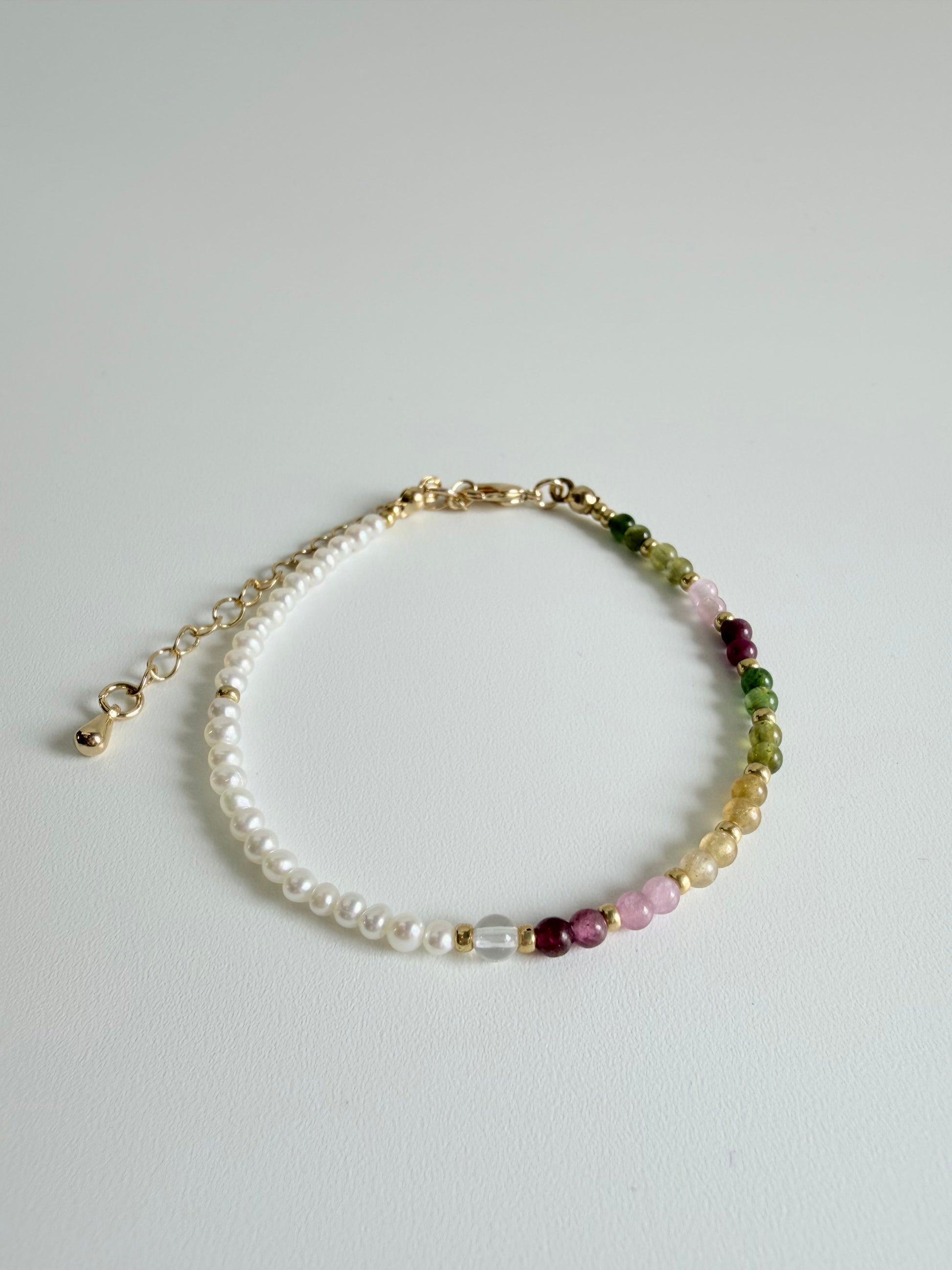 Tourmaline Pearl Bracelet