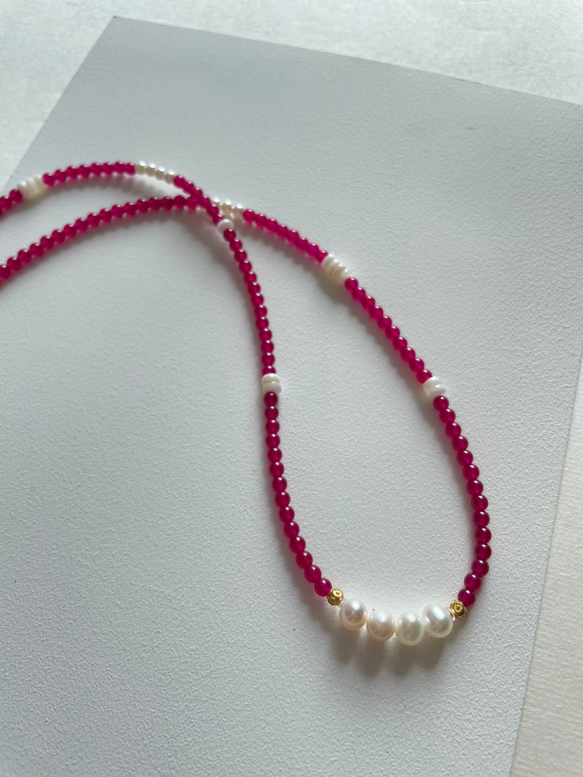 Crimson Pearl Necklace