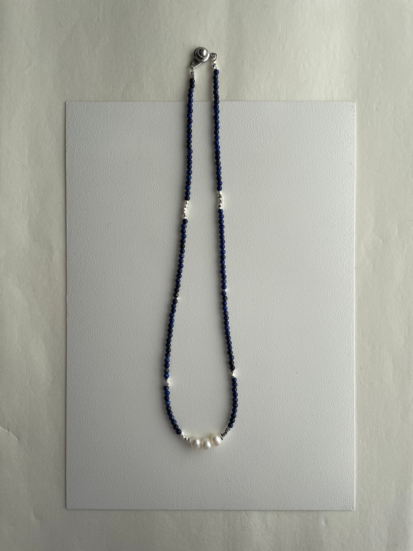 Lapis Pearl Necklace