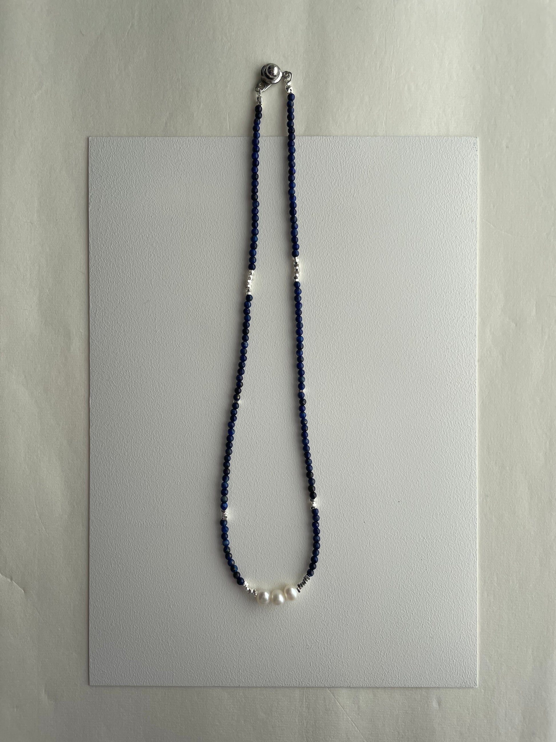 Lapis Pearl Necklace