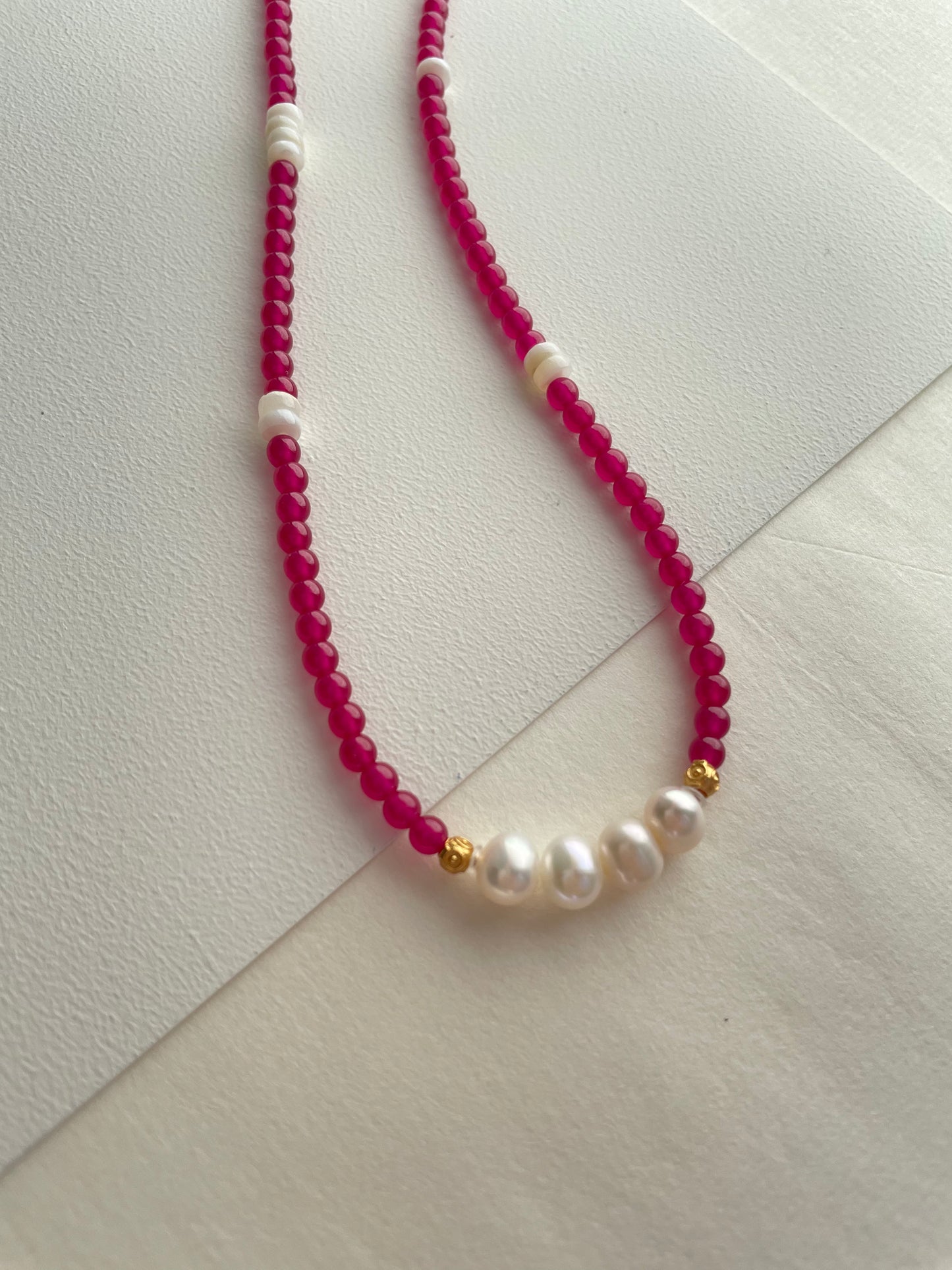 Crimson Pearl Necklace